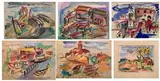 Untitled by Helen Malta, Watercolor grouping (6) all signed Helen Malta, sold Jun 2020