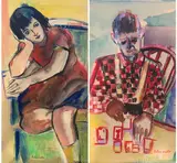 Rita - Bronx Settlement House by Helen Malta, Watercolors, sold Jun 2020
