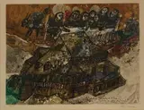Assemblee Des Rabbins et Notalles by Théo Tobiasse, Lithograph, sold Jun 2020