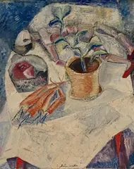 Untitled by Helen Malta, Oil on canvas, sold Jun 2020