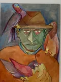 Untitled by Helen Malta, Oil on board, sold Jun 2020