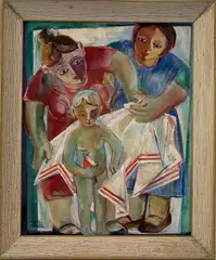Untitled by Helen Malta, Oil on canvas, sold Jun 2020