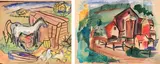 Untitled by Helen Malta, Watercolors on paper (2), sold Jul 2020