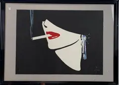 L'eure Bleu by René Gruau, Lithograph, sold Jul 2020