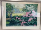 Le Rhododendron by Hughes Claude Pissarro, Silkscreen, sold Jul 2020