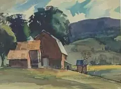 Untitled by W. B. Romeling, Watercolor, sold Jul 2020