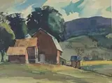 Untitled by W. B. Romeling, Watercolor, sold Jul 2020