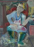 Untitled by Helen Malta, Oil on canvas, sold Jul 2020