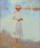 Untitled by Laurence A. Campbell, Oil on canvas, sold Aug 2020