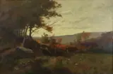 Untitled by Franklin DeHaven, Oil on canvas, sold Aug 2020