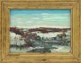 Untitled by Walter Emerson Baum, Oil on board, sold Aug 2020