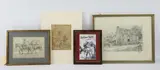 Tangled Trails by Charles Hargens, Pencil sketches (3) all signed Charles Hargens, sold Aug 2020