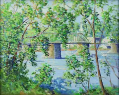 Untitled by Christopher Willett, Oil on canvas, sold Aug 2020