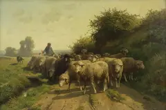 Untitled by Cornelius Van Leemputten, Oil on canvas, sold Aug 2020