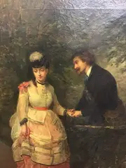 Untitled by Hermann Moritz Cossmann, Oil on canvas, sold Aug 2020
