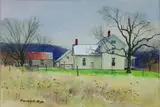 Farm in Ohio by Ranulph Bye, Watercolor, sold Aug 2020
