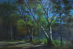 Untitled by Ben Marcune, Oil on wood, sold Aug 2020
