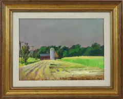 June Harvest by Ranulph Bye, Oil on canvas, sold Aug 2020