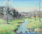 Spring by Walter Emerson Baum, Oil on canvas, sold Aug 2020