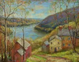 Pt. Pleasant Old Ferry Rd. by Jim Lukens, Oil on canvas, sold Aug 2020