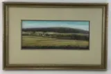 Frosty Valley Landscape by David Seybold, Oil on paper, sold Aug 2020