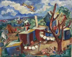 Untitled by Helen Malta, Oil on canvas, sold Aug 2020