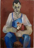 Untitled by Helen Malta, Oil on canvas, sold Aug 2020