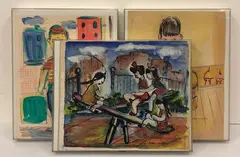 Untitled by Helen Malta, Gouache on paper grouping (3), sold Aug 2020