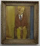 Brian [ill] by Helen Malta, Oil on board, sold Aug 2020