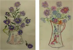 Untitled by Helen Malta, Watercolors, sold Aug 2020