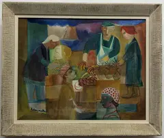 Untitled by Helen Malta, Oil on canvas, sold Aug 2020