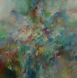 Untitled by Joyce Treiman, Oil on canvas, sold Sep 2020