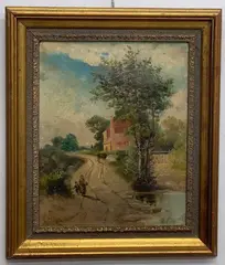 Untitled by Léon Richet, Oil on canvas, sold Sep 2020