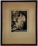 Corner of The Fish Market by William Lee Hankey, Etching, sold Sep 2020