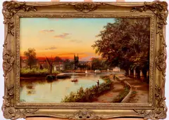 Untitled by James Isaiah Lewis, Oil on canvas, sold Oct 2020