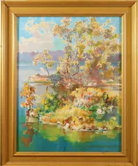 A Special Place by Edward Lis, Oil on canvas, sold Oct 2020
