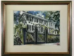 Untitled by Fred Bees, Watercolor, sold Nov 2020