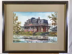 Untitled by Fred Bees, Watercolor, sold Nov 2020