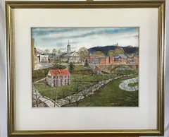 Untitled by Fred Bees, Watercolor, sold Nov 2020