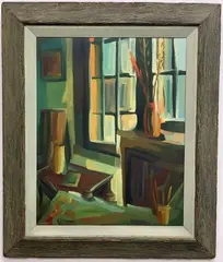 Studio Window by Leon Sitarchuk, Oil on canvas, sold Nov 2020