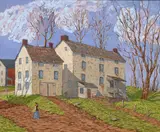Going to the Garden by Andrew Woehrel, Oil on board, offered Dec 2020