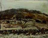 Untitled by Walter Emerson Baum, Oil on board, sold Dec 2020