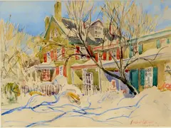 Untitled by Herbert Pullinger, Watercolor, sold Dec 2020