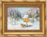 Tinicum, Bucks County, Pa by Christopher Willett, Oil on board, sold Dec 2020
