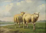 Untitled by Alfred Verwee, Oil on panel, sold Dec 2020