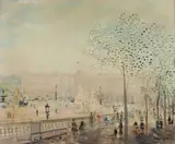 Place de la Concorde, Paris by Johannes Schiefer, Oil on canvas, sold Dec 2020