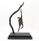 Strange Fruit by Joseph J. Greenberg Jr., Bronze with painted wooden branch, sold Dec 2020