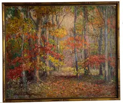 Untitled by Charles C. Svendsen, Oil on board, sold Dec 2020