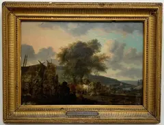 Untitled by Emile Benassit, Oil on panel, sold Dec 2020
