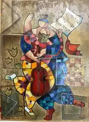 Lovers by Dorit Levi, Serigraph, sold Jan 2021